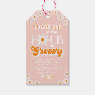 Etiquetas Para Regalos Cuatro Chicas de Retro Groovy
