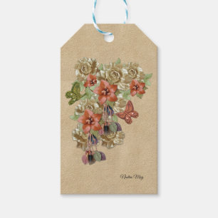Etiquetas Para Regalos Cuero auténtico y arte ante