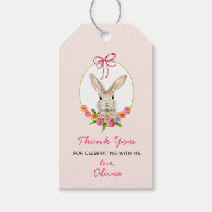 Etiquetas Para Regalos Cuidada acuarela Bunny cumpleaños Gigantes Etiquet