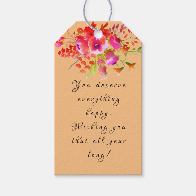 Etiquetas Para Regalos Cumpleaños (Anverso)