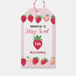 Etiquetas Para Regalos Cumpleaños 1 de Berry Sweet
