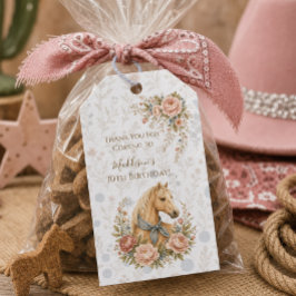 Etiquetas Para Regalos Cumpleaños Cowgirl Blue