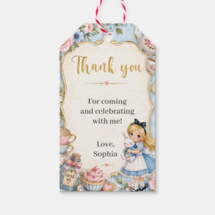 Etiquetas Para Regalos Cumpleaños de Alice en Onederland Fiesta del Sombr