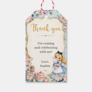 Etiquetas Para Regalos Cumpleaños de Alice en Onederland Fiesta del Sombr