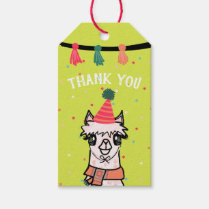 Etiquetas Para Regalos Cumpleaños de Alpaca Fiesta Winter