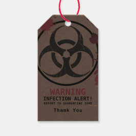 Etiquetas Para Regalos Cumpleaños de Apocalipsis Zombi | Biohazard de Hal