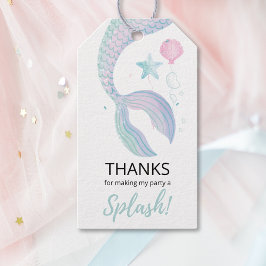 Etiquetas Para Regalos Cumpleaños de Aventura de Sirena Bajo el Mar
