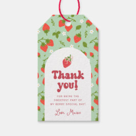 Etiquetas Para Regalos Cumpleaños de Fresa Berry Primero
