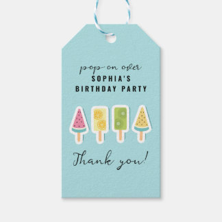 Etiquetas Para Regalos Cumpleaños de Guay Summer Popsicle