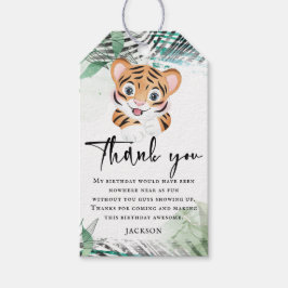 Etiquetas Para Regalos Cumpleaños de la Selva León Gracias