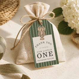 Etiquetas Para Regalos Cumpleaños de langosta costera elegante