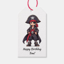 Etiquetas Para Regalos Cumpleaños de los Niños Piratas Pequeños
