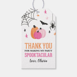 Etiquetas Para Regalos Cumpleaños de niña espeluznante de Halloween con c