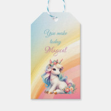 Cumpleaños de niña momento mágico unicornio arcoír