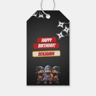 Etiquetas Para Regalos Cumpleaños de Ninja