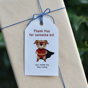 Etiquetas Para Regalos Cumpleaños de niños animales superhéroes lindos