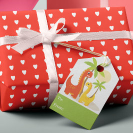 Etiquetas Para Regalos Cumpleaños de niños dinosaurios 