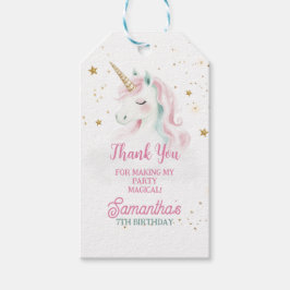 Etiquetas Para Regalos Cumpleaños de Unicornio, Pastel Unicornio, Arcoiri