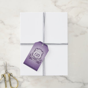 Etiquetas Para Regalos Cumpleaños del capítulo del vintage 60.o - graci