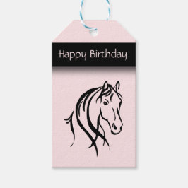 Etiquetas Para Regalos Cumpleaños del chica Equine