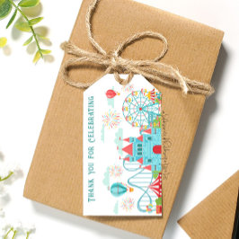 Etiquetas Para Regalos Cumpleaños del parque de diversiones