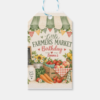 Etiquetas Para Regalos Cumpleaños del pequeño mercado de agricultores