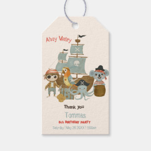 Etiquetas Para Regalos Cumpleaños del Pirata de los Cazadores del Tesoro