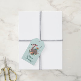 Etiquetas Para Regalos Cumpleaños del venado Woodland Personalizado