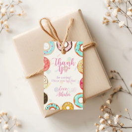 Etiquetas Para Regalos Cumpleaños Dos Donuts Dulces Lindos