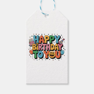 Etiquetas Para Regalos Cumpleaños Feliz Sonriente