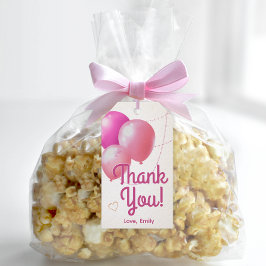 Etiquetas Para Regalos Cumpleaños Gracias Rosa Femenino