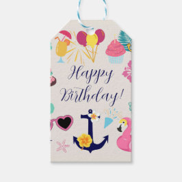 Etiquetas Para Regalos Cumpleaños náutico adorable