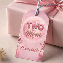 Etiquetas Para Regalos Cumpleaños número 2 niña espacio
