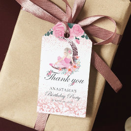 Etiquetas Para Regalos Cumpleaños personalizado de lujo Ballerina Moon