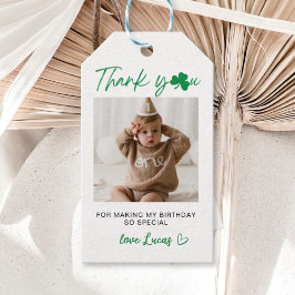Etiquetas Para Regalos Cumpleaños Personalizado de Trébol de Cuatro Hojas