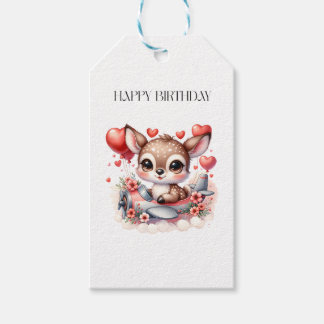Etiquetas Para Regalos Cumpleaños piloto ciervo
