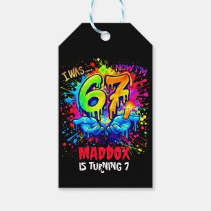 Etiquetas Para Regalos Cumpleaños Seis Siete Manualidades Fiesta, Graffit