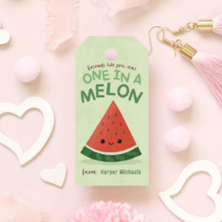 Etiquetas Para Regalos Curso de aula de la escuela Cute Green Watermelon