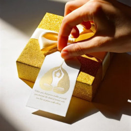 Etiquetas Para Regalos Curso de Meditación de Instructores de Yoga Pose B