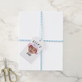 Etiquetas Para Regalos Custom Baby Face Photo New Dad