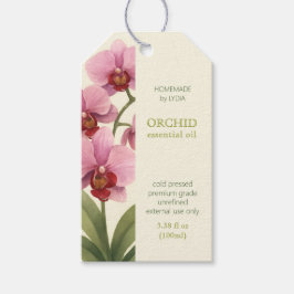 Etiquetas Para Regalos Custom Orchid Essential Oil Business Tag