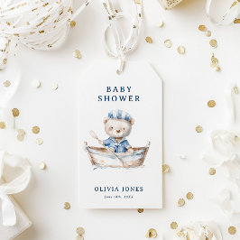 Etiquetas Para Regalos Cuta acuarela Niño Náutico Favor Baby Shower