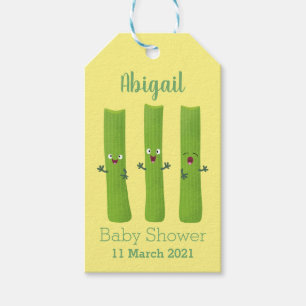 Etiquetas Para Regalos Cute apio palitos trio verduras personalizados