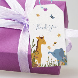 Etiquetas Para Regalos Cute Baby Animals Floral Baby Shower