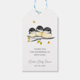 Etiquetas Para Regalos Cute Baby Bird Chickadees Baby Shower