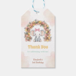 Etiquetas Para Regalos Cute Baby Elephant Balloon Arch Birthday Thank You