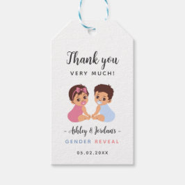Etiquetas Para Regalos Cute Baby Pacifier Gender Reveal Party Gift Tag
