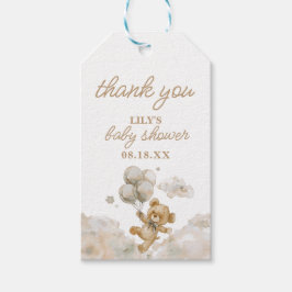 Etiquetas Para Regalos Cute Bearly Wait Neutral Baby Shower Favorito Tag