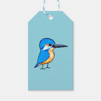 Etiquetas Para Regalos Cute Blue Kingfisher Bird Art