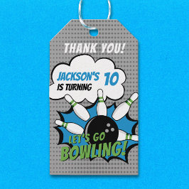 Etiquetas Para Regalos Cute Bowling-Style Birthday Kids